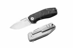 Navaja LionSTEEL Nano NA01 CF (con filo convexo)